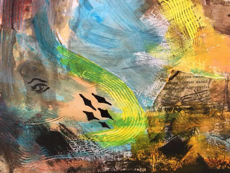 Abstract N9 – original abstract painting by Radka Gicheva