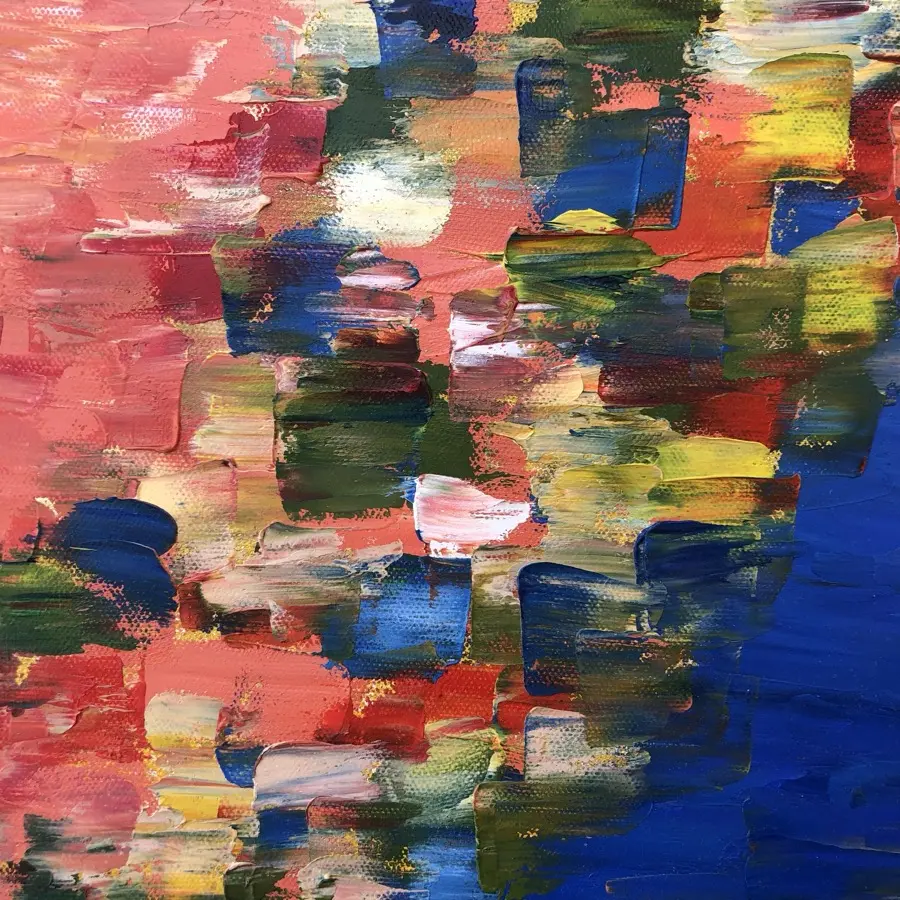 Coral and Blue - 2