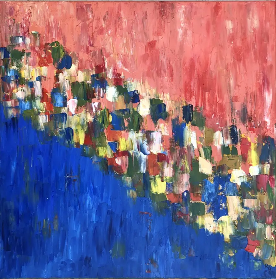 Coral and Blue - 9