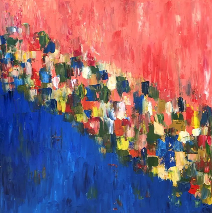 Coral and Blue - 15