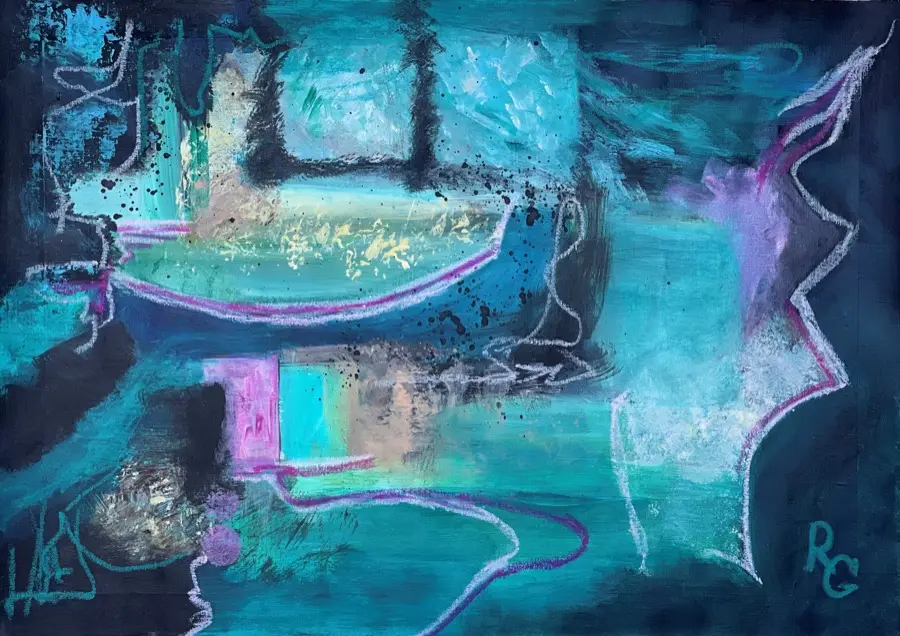 Euphory — abstract painting for office
