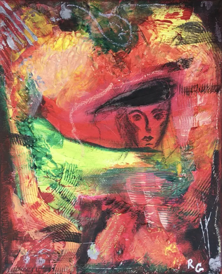 Face — abstract painting for office