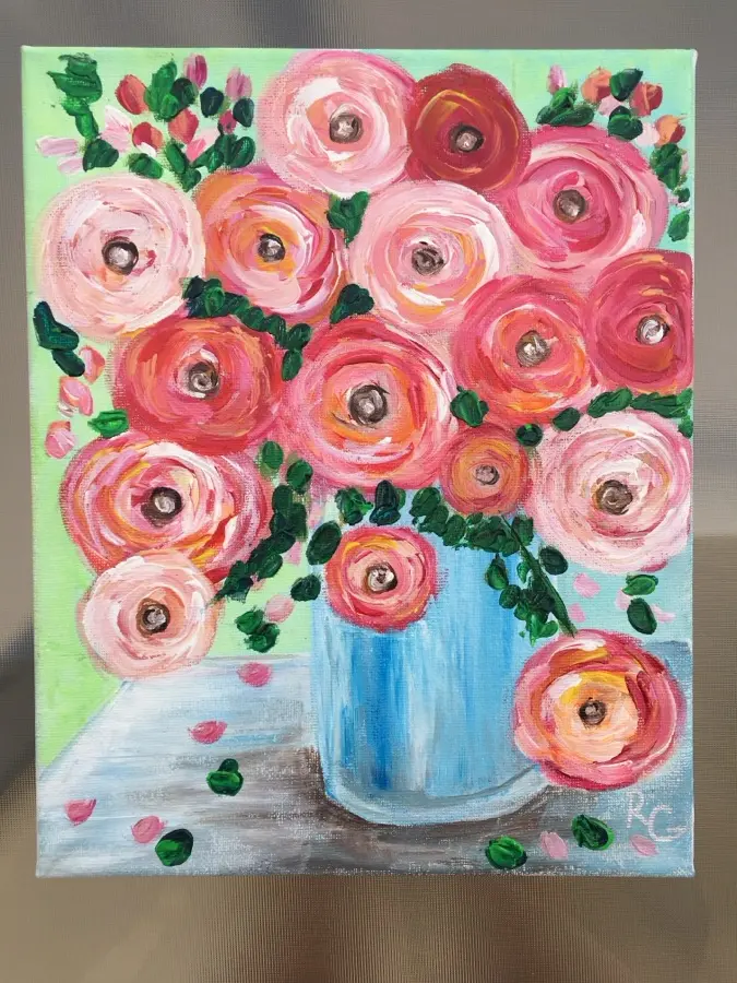 Flowers in a Vase - 1
