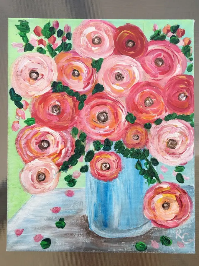 Flowers in a Vase - 2