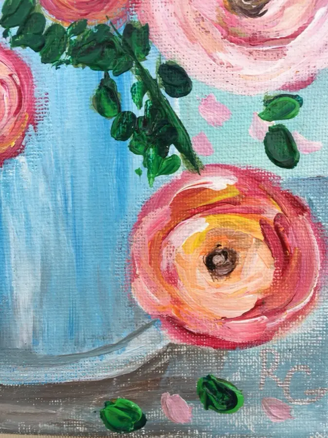 Flowers in a Vase - 4