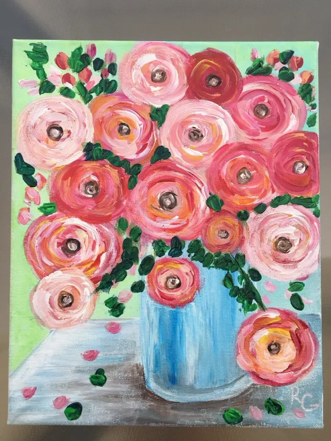 Flowers in a Vase - 9