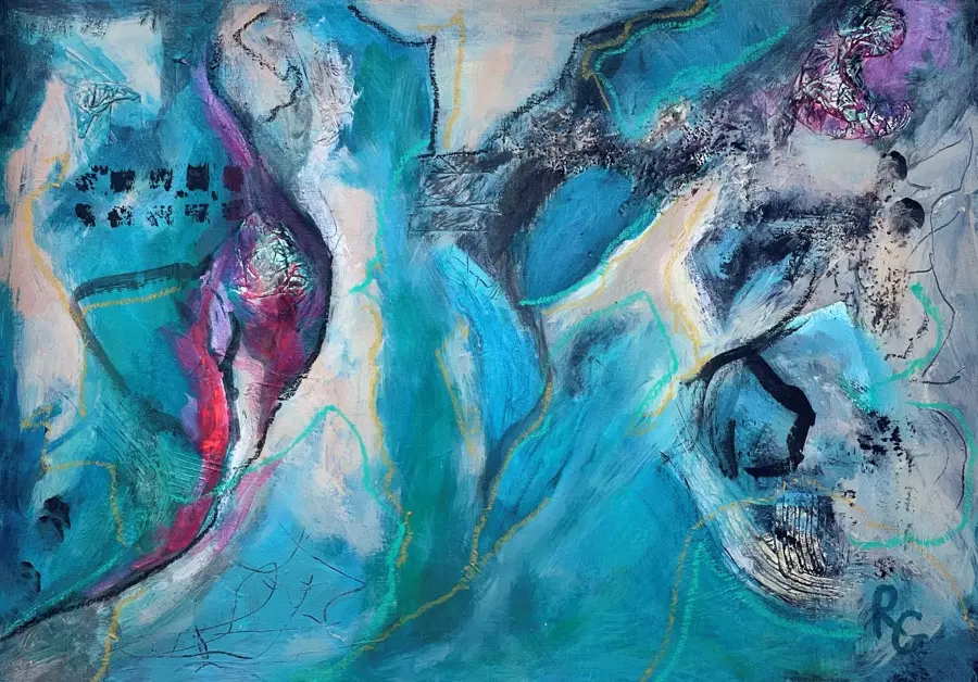 Hidden Emotions I — abstract painting for office